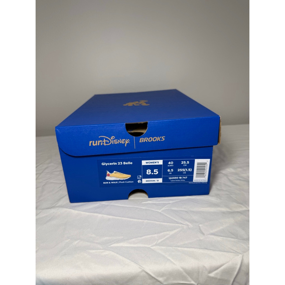 RunDisney Brooks Glycerin 23 Belle Shoes Yellow 8.5 NWT - Picture 2 of 7